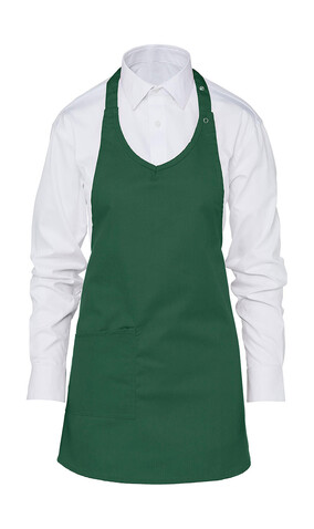 SG ACCESSORIES - BISTRO BERN Women’s Bib Apron, Bottle Green, One Size bedrucken, Art.-Nr. 947595400