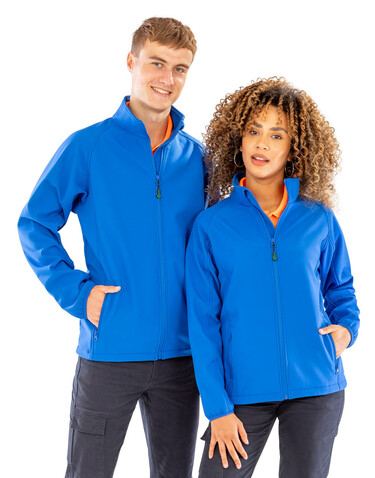 Result Men`s Recycled 2-Layer Printable Softshell Jacket, Black, S bedrucken, Art.-Nr. 957331013
