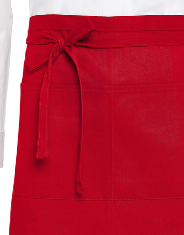 SG ACCESSORIES - BISTRO ROME - Medium Length Bistro Apron with Pocket, White, One Size bedrucken, Art.-Nr. 957590000
