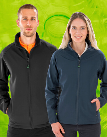 Result Women`s Recycled 2-Layer Printable Softshell Jkt, Black, XS bedrucken, Art.-Nr. 960331012