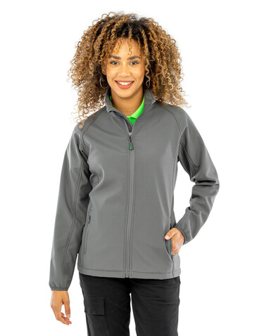Result Women`s Recycled 2-Layer Printable Softshell Jkt, Black, XS bedrucken, Art.-Nr. 960331012