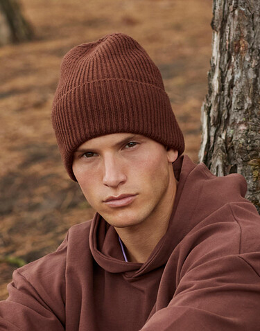 Beechfield Oversized Cuffed Beanie, Black, One Size bedrucken, Art.-Nr. 960691010