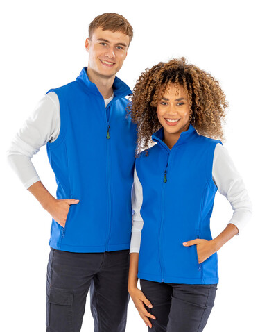 Result Men`s Recycled 2-Layer Printable Softshell B/W, Black, S bedrucken, Art.-Nr. 961331013