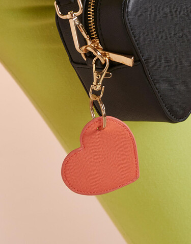 Bag Base Boutique Heart Key Clip, Soft White, One Size bedrucken, Art.-Nr. 966290010