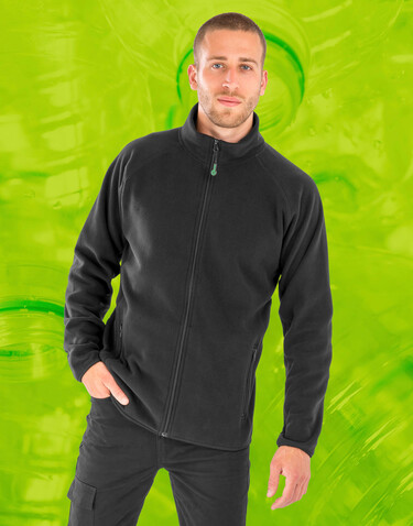 Result Recycled Fleece Polarthermic Jacket, Black, XS bedrucken, Art.-Nr. 966331012