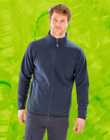 Result Recycled Fleece Polarthermic Jacket, Black, XS bedrucken, Art.-Nr. 966331012