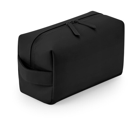 Bag Base Matte PU Toiletry/Accessory Case, Black, One Size bedrucken, Art.-Nr. 976291010