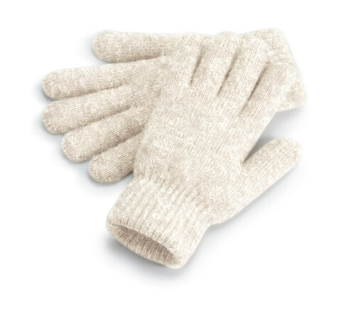 Beechfield Cosy Ribbed Cuff Gloves, Grey Marl, One Size bedrucken, Art.-Nr. 979691390