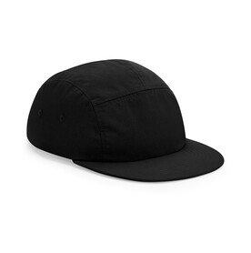 Beechfield Outdoor 5 Panel Camper Cap, Black, One Size bedrucken, Art.-Nr. 983691010
