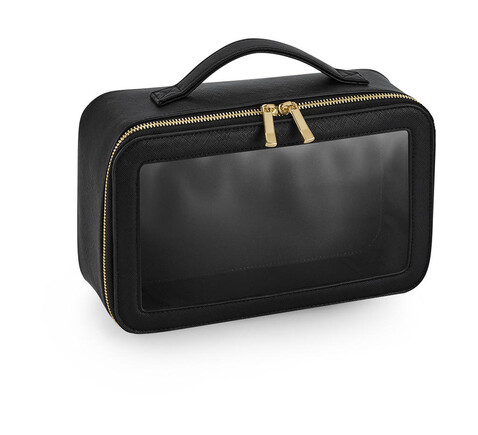 Bag Base Boutique Clear Travel Case, Black, One Size bedrucken, Art.-Nr. 984291010
