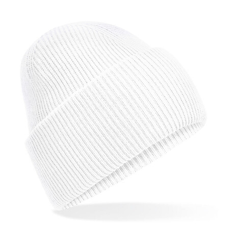 Beechfield Classic Engineered Deep Cuffed Beanie, White, One Size bedrucken, Art.-Nr. 990690000