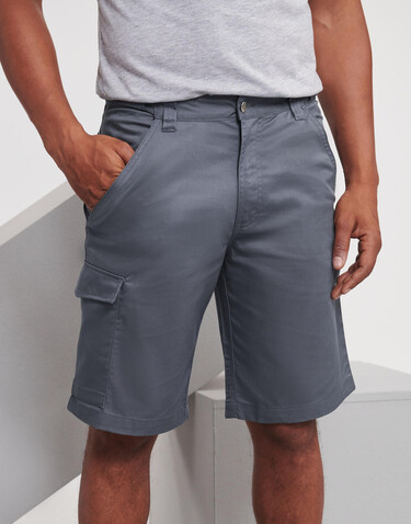 Russell Europe Twill Workwear Shorts, Black, 42&quot; (106cm) bedrucken, Art.-Nr. 991001018
