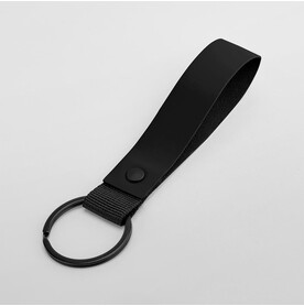 Bag Base Matte PU Keyring, Black, One Size bedrucken, Art.-Nr. 992291010