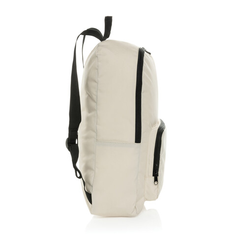 Dillon AWARE™ RPET faltbarer klassischer Rucksack off white bedrucken, Art.-Nr. P763.1913