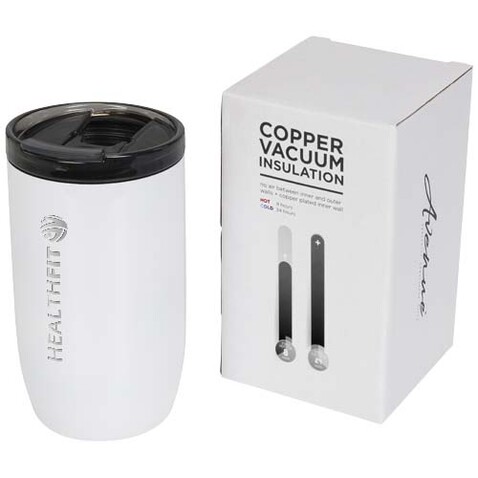 Lagom 380 ml Kupfer-Vakuum Isolierbecher, weiss bedrucken, Art.-Nr. 10054802