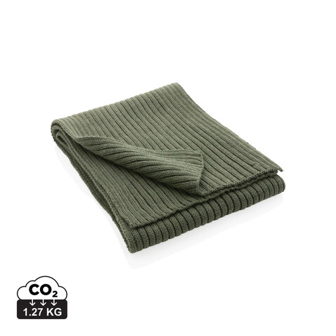 Impact AWARE™ Polylana® Strickschal 180x25cm grün bedrucken, Art.-Nr. P453.447