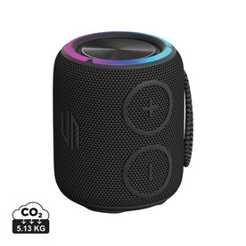Urban Vitamin Palmdale 16W IPX 7 Speaker aus RCS rPlastik schwarz bedrucken, Art.-Nr. P331.521 Urban Vitamin Palmdale 16W IPX 7 Speaker aus RCS rPlastik schwarz bedrucken, Art.-Nr. P331.521