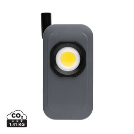 Gear X wiederaufladbare USB Arbeitsleuchte aus RCS rPlastik grau bedrucken, Art.-Nr. P513.162 Gear X wiederaufladbare USB Arbeitsleuchte aus RCS rPlastik grau bedrucken, Art.-Nr. P513.162