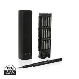 Gear X 46-tlg. Präzisions-Bit-Set aus RCS recyc. Aluminium schwarz bedrucken, Art.-Nr. P221.261 Gear X 46-tlg. Präzisions-Bit-Set aus RCS recyc. Aluminium schwarz bedrucken, Art.-Nr. P221.261