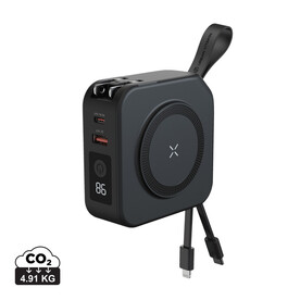 Urban Vitamin Saratoga 5-in-1 universal Charger schwarz bedrucken, Art.-Nr. P301.951