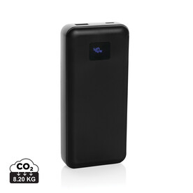 Gridley 20.000mAh 65W Laptop Powerbank aus RCS rPlastik schwarz bedrucken, Art.-Nr. P322.801 Gridley 20.000mAh 65W Laptop Powerbank aus RCS rPlastik schwarz bedrucken, Art.-Nr. P322.801