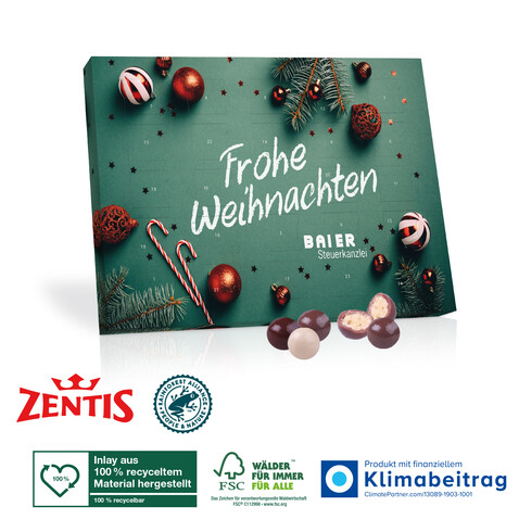 Tisch-Adventskalender Zentis „Business“ bedrucken, Art.-Nr. 95212-W