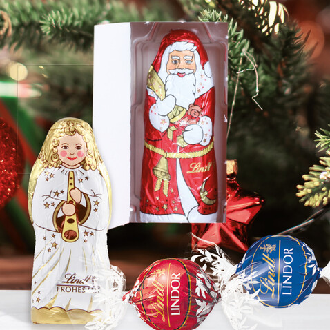 Adventskalender Lindt Lindor, Inlay aus 100% recyceltem Material bedrucken, Art.-Nr. 95226-W