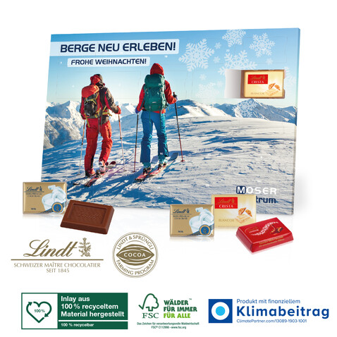 Tisch-Adventskalender „Lindt Exklusiv“ bedrucken, Art.-Nr. 95352-W