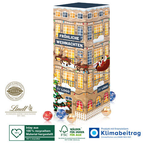 Adventskalender Lindt „Turm“ bedrucken, Art.-Nr. 95358-W