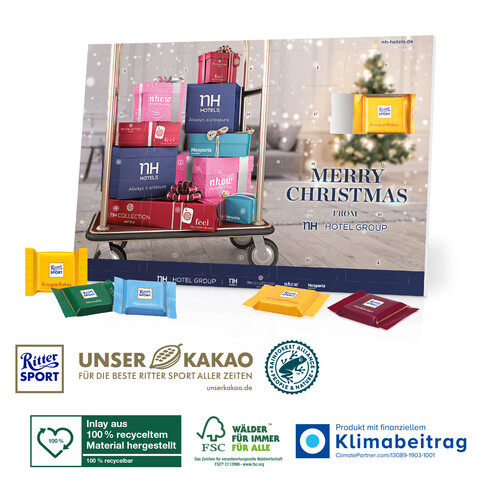 Tisch-Adventskalender „Ritter SPORT“ bedrucken, Art.-Nr. 95360-W