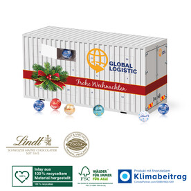 3D Adventskalender Lindt „Container“ bedrucken, Art.-Nr. 95375-W