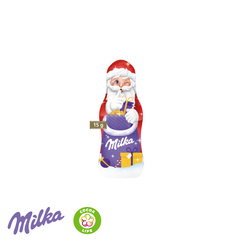 Milka Weihnachtsmann, 15 g bedrucken, Art.-Nr. 95499-W