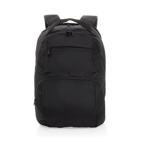 Impact AWARE™ Universal-Laptop-Rucksack schwarz bedrucken, Art.-Nr. P763.081