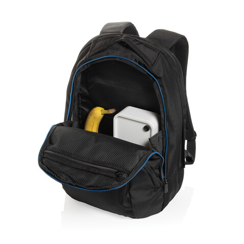 Impact AWARE™ Universal-Laptop-Rucksack schwarz bedrucken, Art.-Nr. P763.081