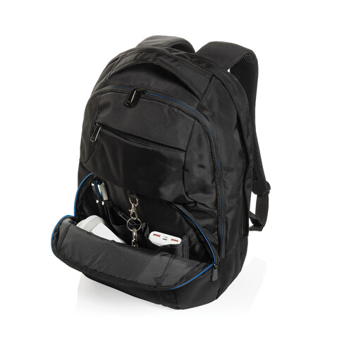 Impact AWARE™ Universal-Laptop-Rucksack schwarz bedrucken, Art.-Nr. P763.081