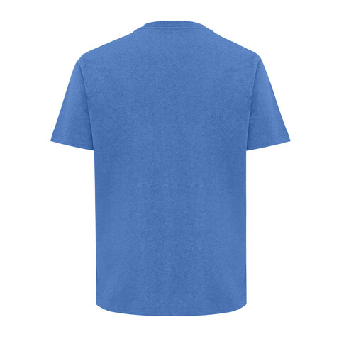 Iqoniq Teide T-Shirt aus recycelter Baumwolle heather blue bedrucken, Art.-Nr. T9105.024.M