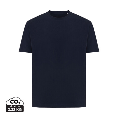 Iqoniq Teide T-Shirt aus recycelter Baumwolle navy blau bedrucken, Art.-Nr. T9105.002.XXXL