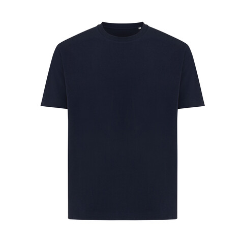 Iqoniq Teide T-Shirt aus recycelter Baumwolle navy blau bedrucken, Art.-Nr. T9105.002.XS