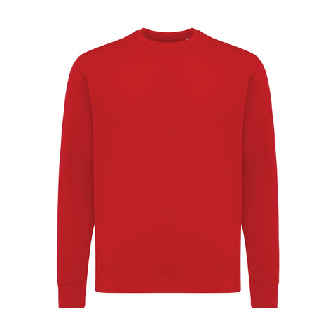 Iqoniq Etosha Lightweight Sweater aus recycelter Baumwolle rot bedrucken, Art.-Nr. T9303.029.XXL