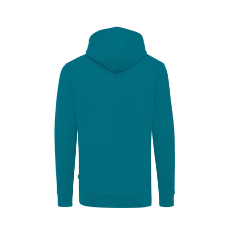 Iqoniq Jasper Hoodie aus recycelter Baumwolle verdigris bedrucken, Art.-Nr. T9400.009.XS