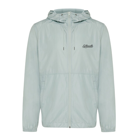 Iqoniq Logan Lightweight Jacke aus recyceltem Polyester Iceberg green bedrucken, Art.-Nr. T9701.023.XS