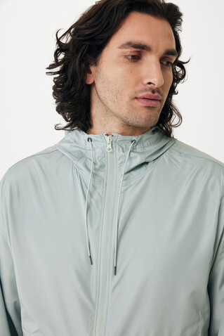 Iqoniq Logan Lightweight Jacke aus recyceltem Polyester Iceberg green bedrucken, Art.-Nr. T9701.023.XS