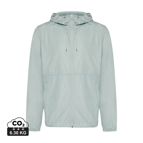 Iqoniq Logan Lightweight Jacke aus recyceltem Polyester Iceberg green bedrucken, Art.-Nr. T9701.023.XS