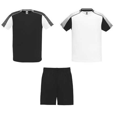 Juve Sport-Set für Kinder, weiss, schwarz bedrucken, Art.-Nr. K05258RM