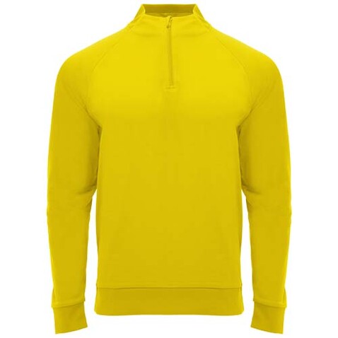 Epiro Half-Zip Sweatshirt für Kinder, gelb bedrucken, Art.-Nr. K11151BD