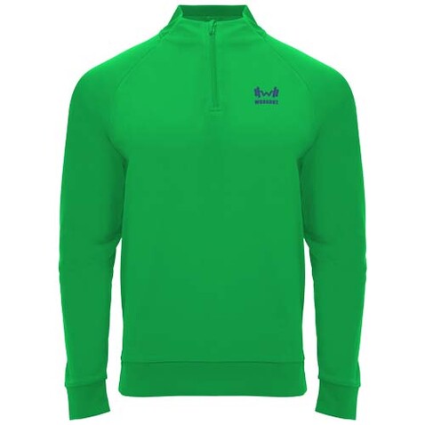 Epiro Half-Zip Sweatshirt für Kinder, farngrün bedrucken, Art.-Nr. K11155DM