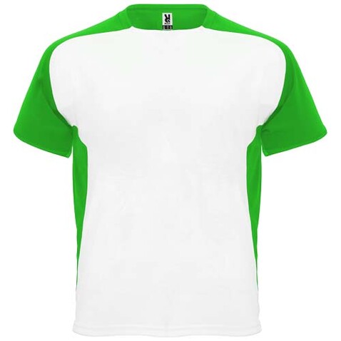 Bugatti Sport T-Shirt für Kinder, weiss, farngrün bedrucken, Art.-Nr. K63998WD