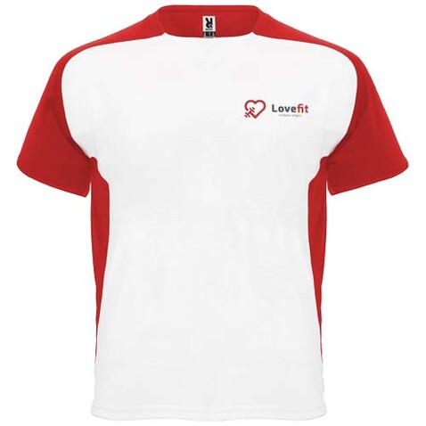 Bugatti Sport T-Shirt für Kinder, weiss, rot bedrucken, Art.-Nr. K63998XH