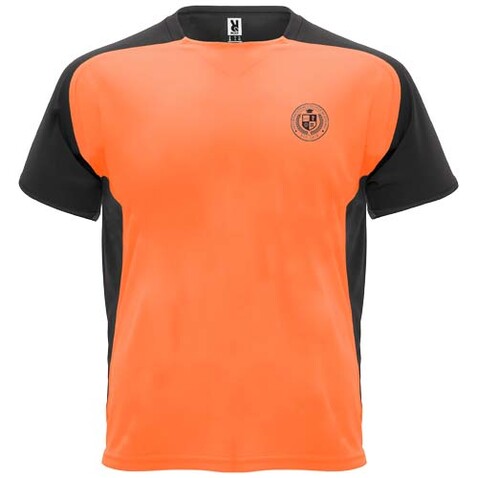 Bugatti Sport T-Shirt für Kinder, Fluor Orange, schwarz bedrucken, Art.-Nr. K63999AD