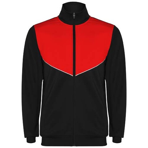 Evans Trainingsanzug für Kinder, schwarz, rot bedrucken, Art.-Nr. K64029RO